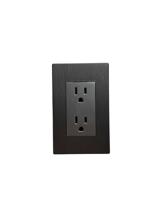 Troen. Tomacorriente doble polarizado y aterrizado.