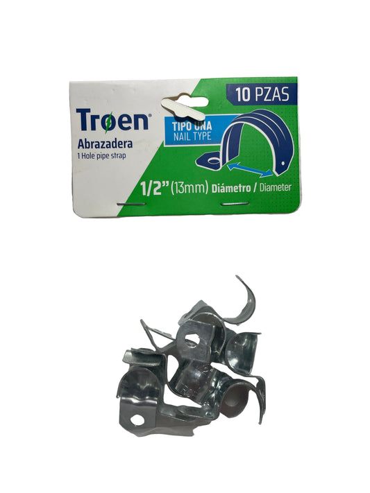 Troen. Abrazadera (brida) 1/2”